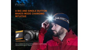 Fenix HM60R NEW - Lanternă frontală - 1300 Lumeni - 120 Metri - Camo